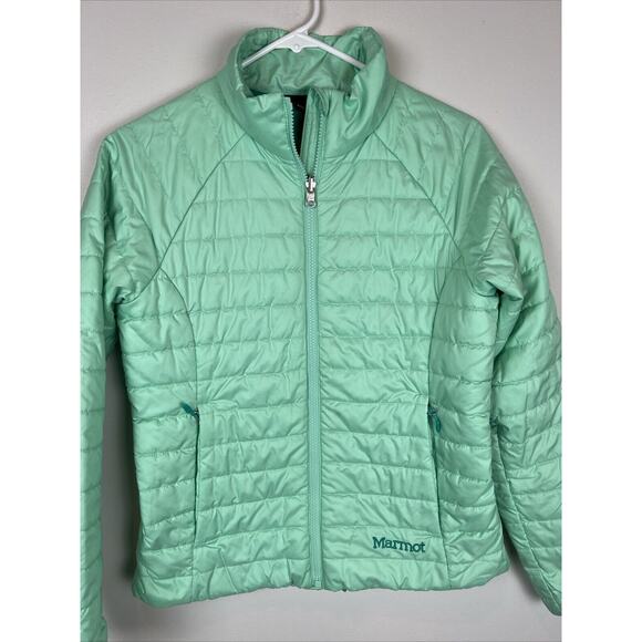 Marmot Women's Size Small 3 in 1 Winter Coat Jacket Ski Green Teal Puffer - Picture 7 of 15